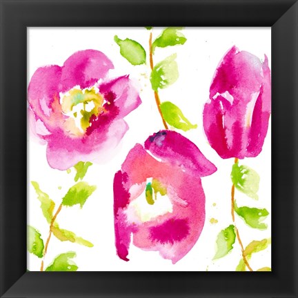 Framed Delicate Rose II Print