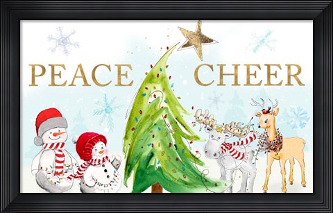 Framed Whimsical Christmas Print