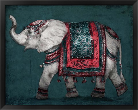 Framed Regal Elephant Print