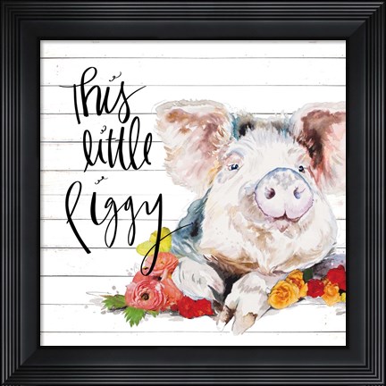 Framed This Little Piggy Print