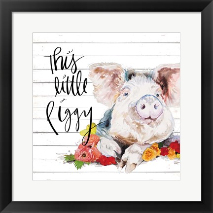 Framed This Little Piggy Print