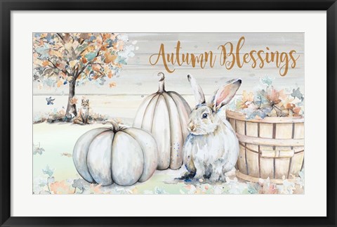 Framed Autumn Blessings Scene Print