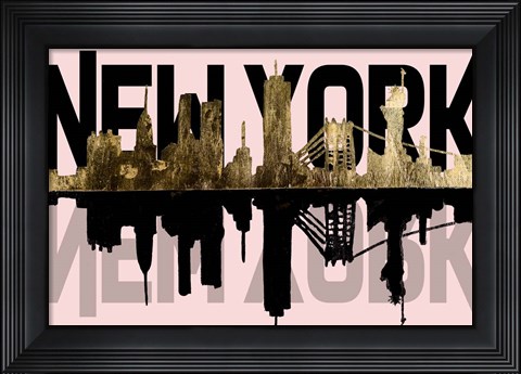 Framed Pink, NY Print