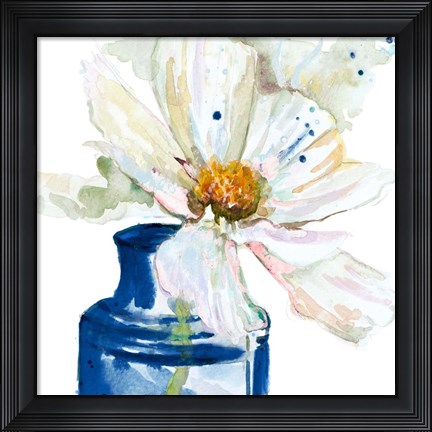 Framed Fresh Little Flower Close Up Print