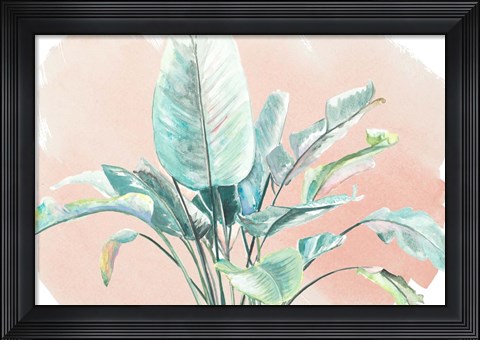 Framed Jungle Gems on Blush II Print