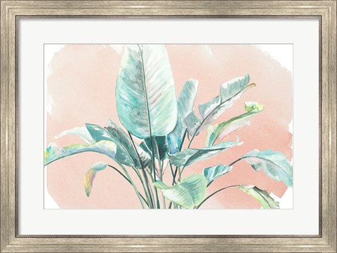 Framed Jungle Gems on Blush II Print