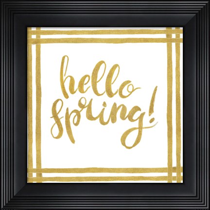 Framed Hello Spring Print