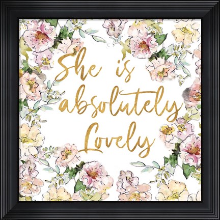 Framed She Is II Print
