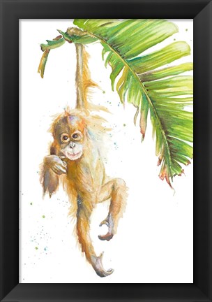 Framed Monkeys in the Jungle I Print
