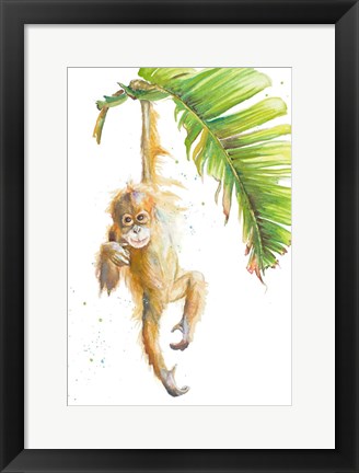 Framed Monkeys in the Jungle I Print