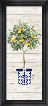 Framed Essential Compliment on Wood II Print