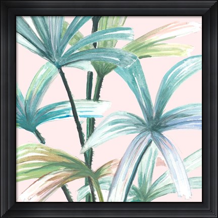 Framed Jungle Leaf I Print