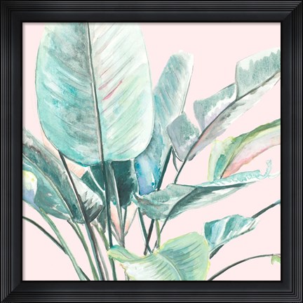 Framed Jungle Leaf II Print