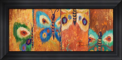 Framed Ikat Flutter Print