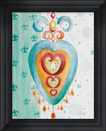 Framed Decorative Design I Print
