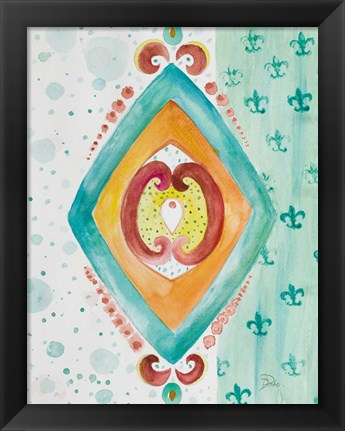 Framed Decorative Design II Print