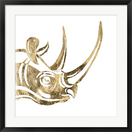 Framed Rhino Print