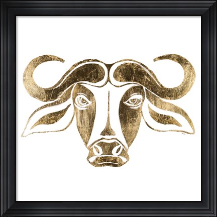 Framed Bull Print