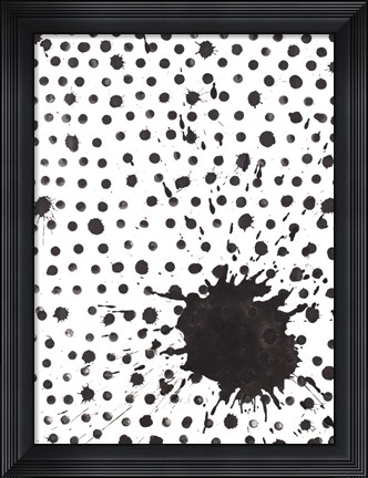 Framed Splash with Dots Print