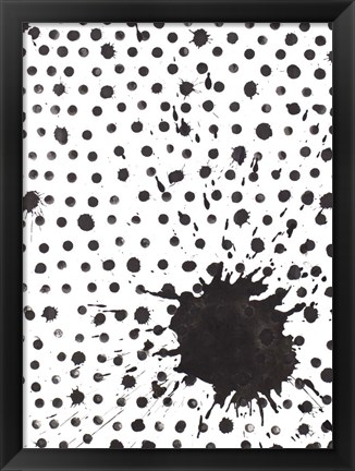 Framed Splash with Dots Print