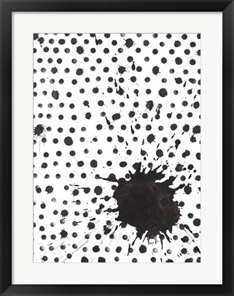 Framed Splash with Dots Print