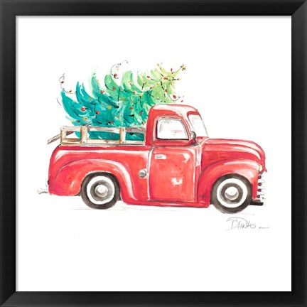 Framed Christmas Tree Haul I Print