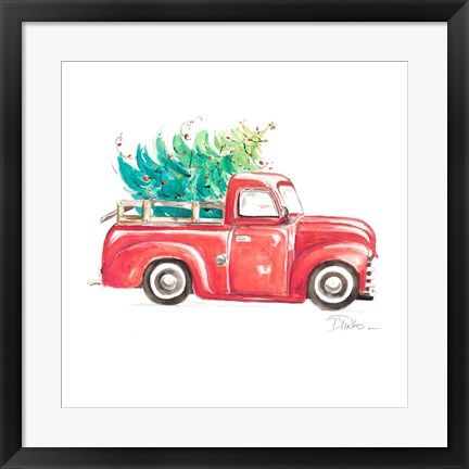 Framed Christmas Tree Haul I Print