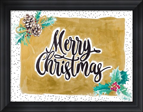 Framed Merry Christmas Print