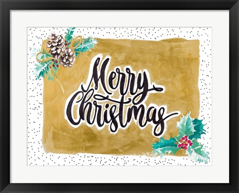 Framed Merry Christmas Print