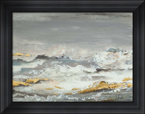 Framed Golden Rocks Print