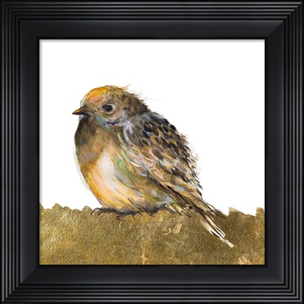 Framed Gold Bird Print