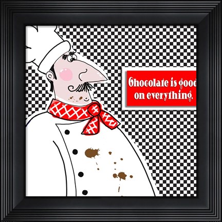 Framed Bon Appetit Chef I Print