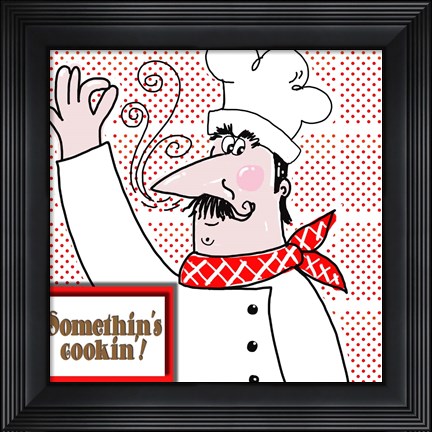 Framed Bon Appetit Chef II Print