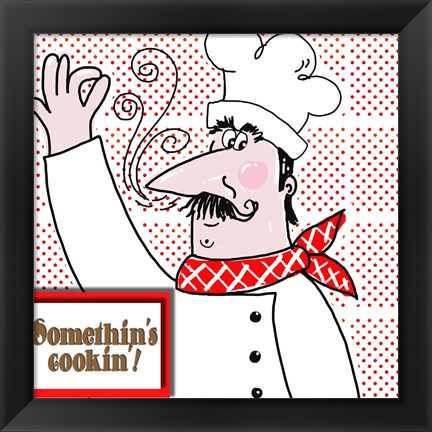 Framed Bon Appetit Chef II Print