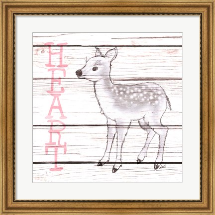Framed Deer Heart Print