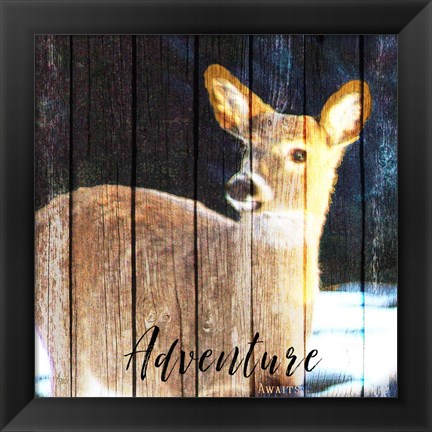 Framed Adventure Awaits Print