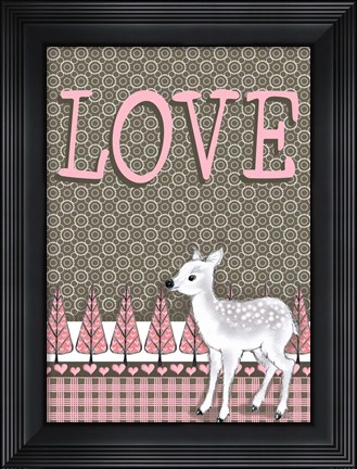 Framed Lamb Love Print