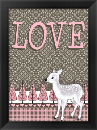 Framed Lamb Love Print