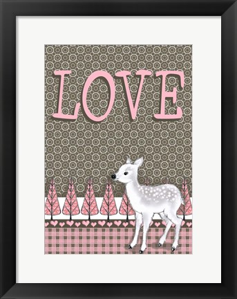 Framed Lamb Love Print