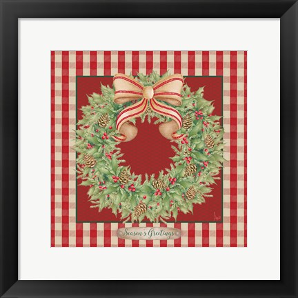 Framed Hometown Christmas II Print