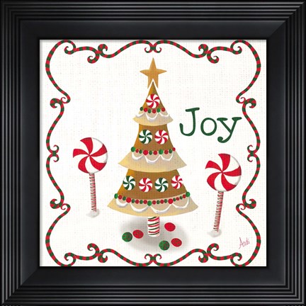 Framed Gingerbread Forest III Print
