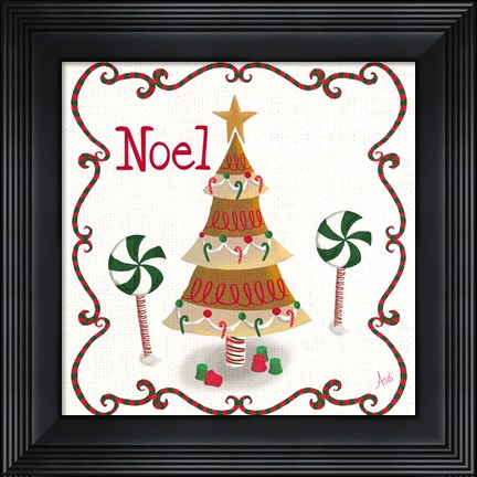 Framed Gingerbread Forest IV Print