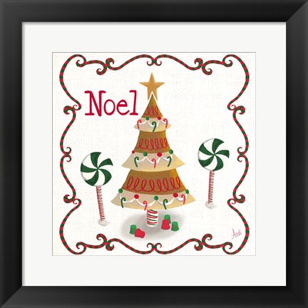 Framed Gingerbread Forest IV Print