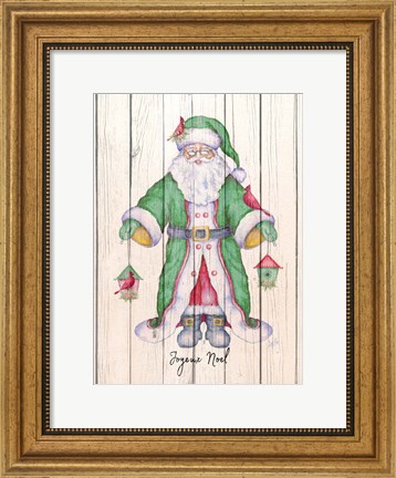 Framed Santa &amp; Cardinal II Print