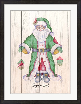 Framed Santa &amp; Cardinal II Print