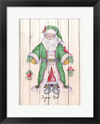 Framed Santa &amp; Cardinal II Print