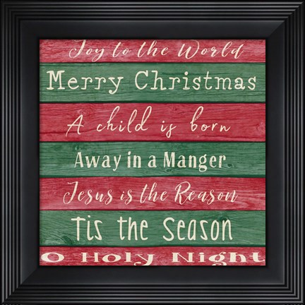 Framed Holiday Chants II Print