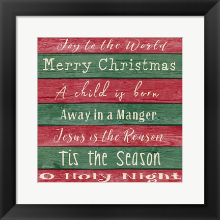 Framed Holiday Chants II Print