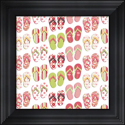 Framed Flip Flop Mania Print