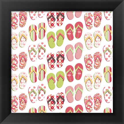 Framed Flip Flop Mania Print